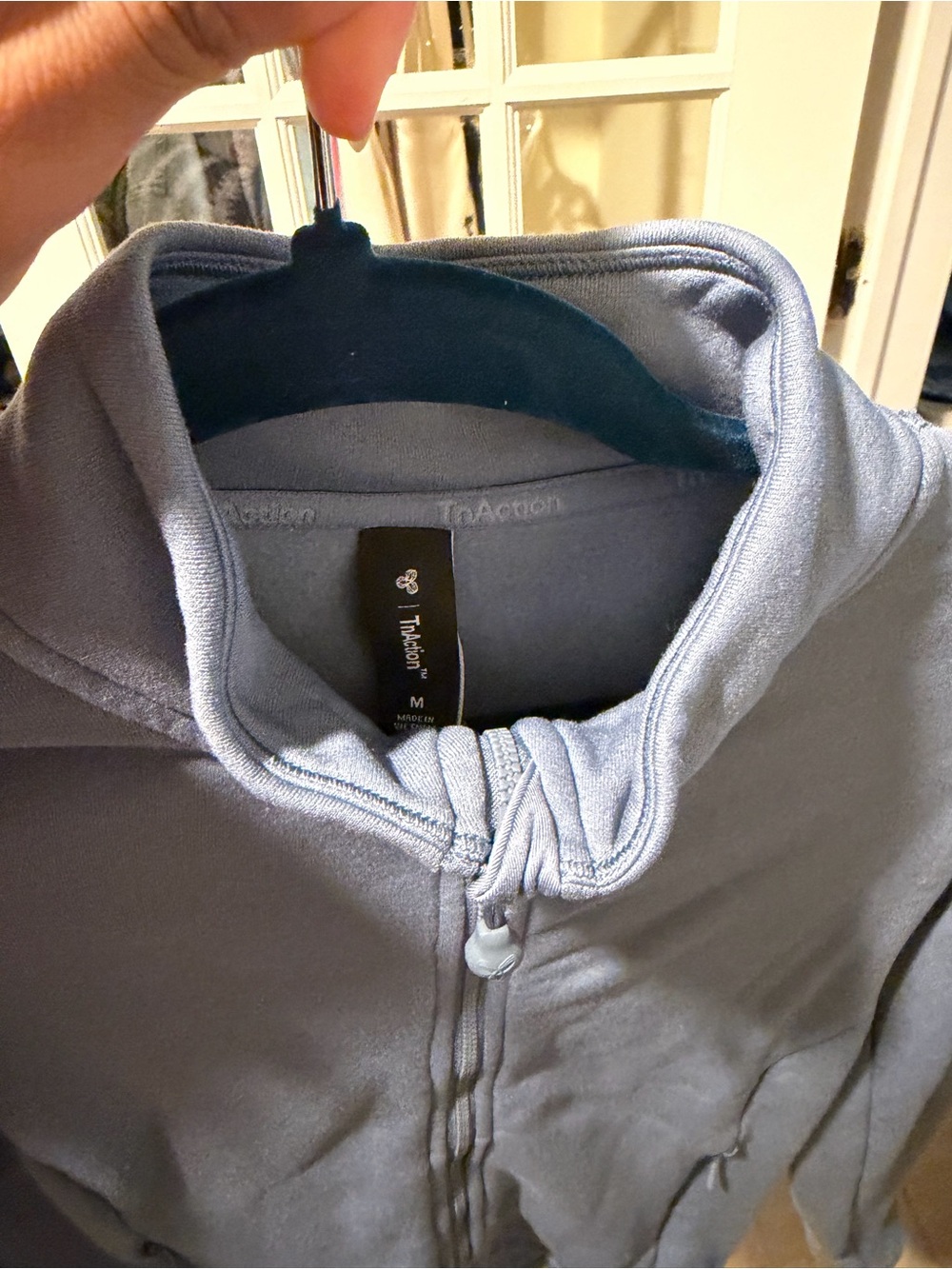 Aritizia Women's Slate Blue Zip-Up Jacket